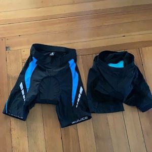 🚴🏼‍♀️ Lot of 2 kids Sm Cycling Padded shorts